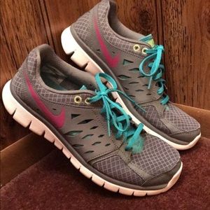 Blue and grey Nike Flex 2013 Run